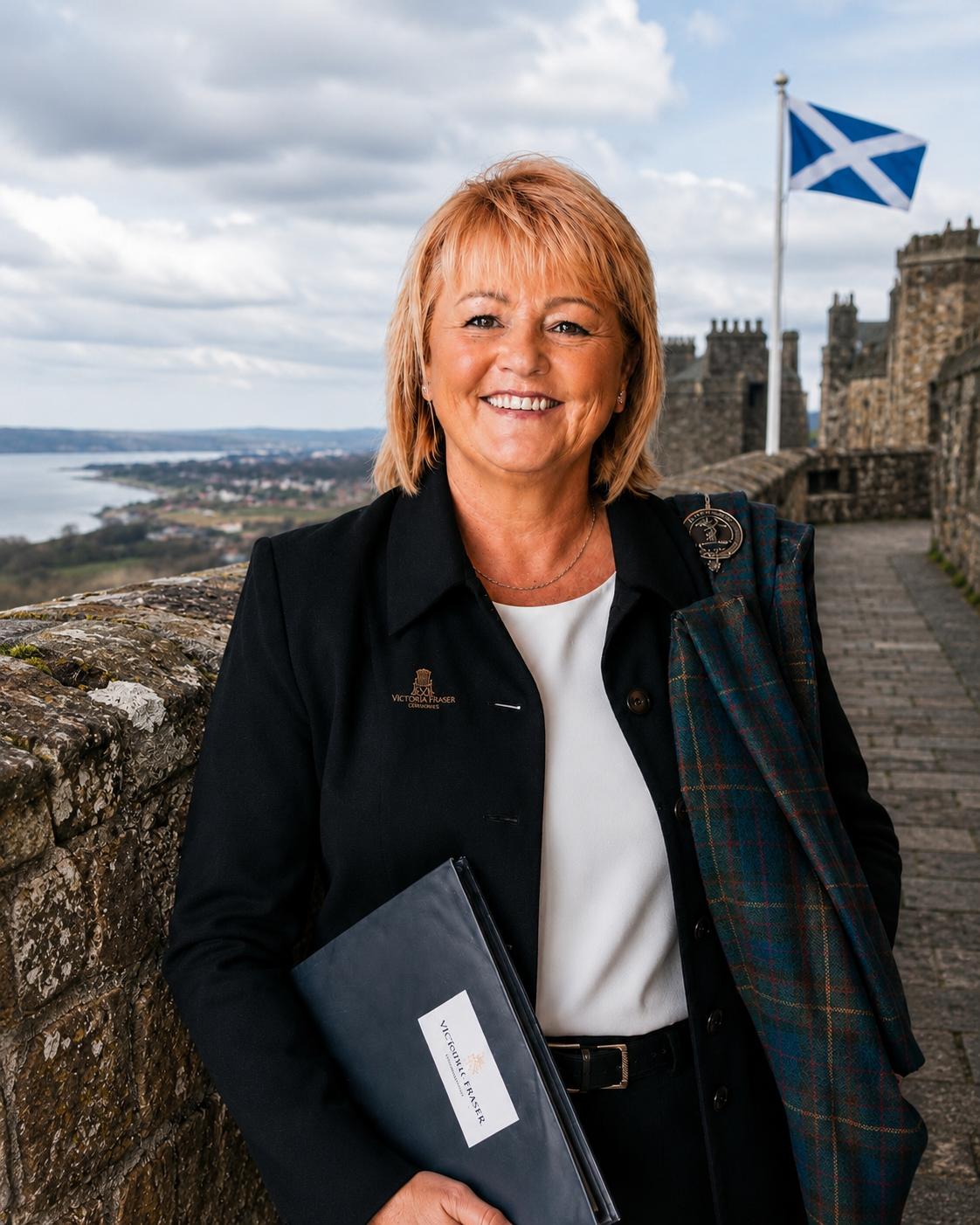 Victoria Fraser in a Scottish setting